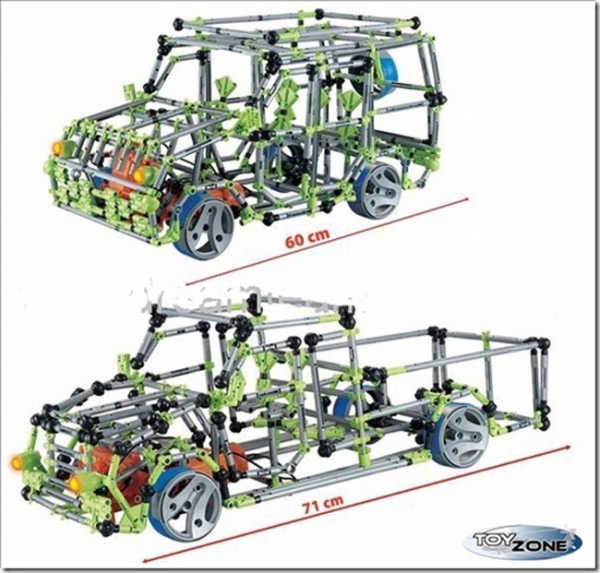 Stecksytem Building Block Intellect Auto LKW 657 Teile Motorik Ganz neu 2012