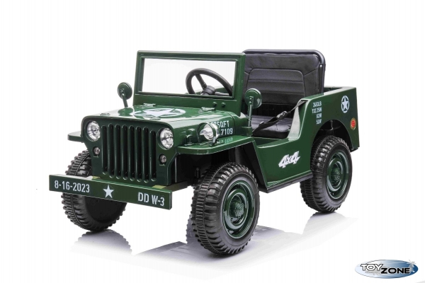 Kinderfahrzeug 12V Kinder Elektro Auto Geländewagen U.S.  Army Militärfahrzeug Limited Edition Elektro grün