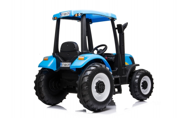 Kinderfahrzeug Traktor New Holland-T7 12V mit Dach Elektrotraktor Kinderauto Kindertraktor
