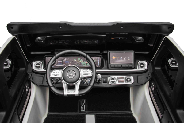 Kinderfahrzeug G63 AMG 12V 1,6m Kinder Elektro Auto Zweisitzer Ledersitz EVA Gummiräder