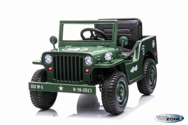 Kinderfahrzeug 12V Kinder Elektro Auto Geländewagen U.S.  Army Militärfahrzeug Limited Edition Elektro grün