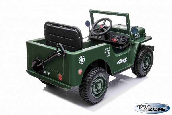 Kinderfahrzeug 12V Kinder Elektro Auto Geländewagen U.S. Army Militärfahrzeug Limited Edition 4x4 180W Elektro grün