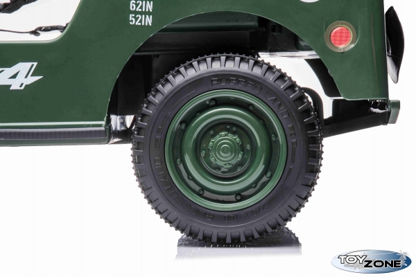 Kinderfahrzeug 12V Kinder Elektro Auto Geländewagen U.S. Army Militärfahrzeug Limited Edition 4x4 180W Elektro grün
