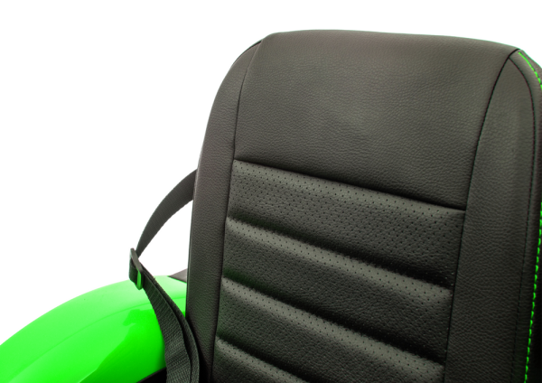 Kinderfahrzeug Traktor Ultimate X2 24V mit Front/Hecklader und Anhänger 2m länge Elektrotraktor Kinderauto Kindertraktor rot