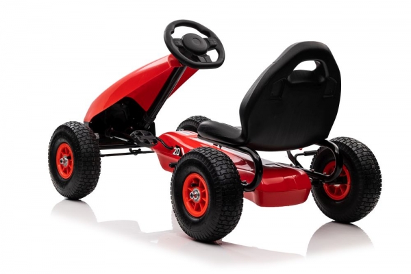 Gokart Sport XL Kinderfahrzeug Tretfahrzeug Pedal Go-Kart Tretauto Luftbereifung Freilauf