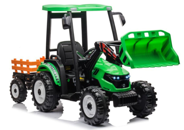 Kinderfahrzeug Traktor Hercules 24V Frontlader und Anhänger Elektrotraktor Kinderauto Kindertraktor