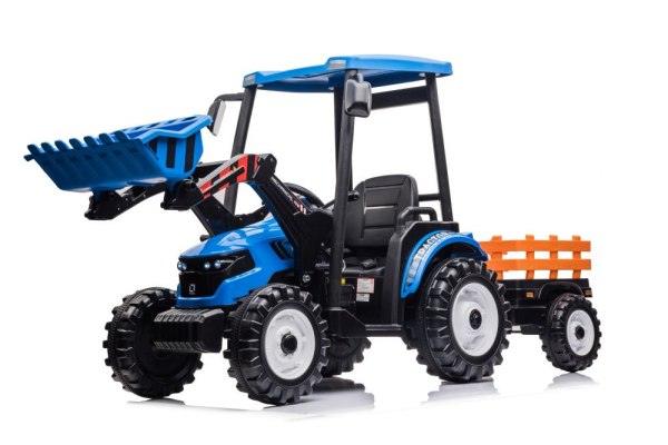 Kinderfahrzeug Traktor Hercules 24V Frontlader und Anhänger Elektrotraktor Kinderauto Kindertraktor
