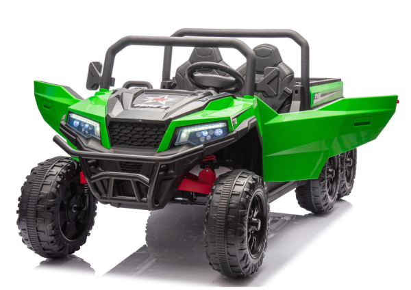 Kinderfahrzeug 24V 800Watt Kinder Elektro Auto LOADER RMT Zweisitzer MP3 Ledersitz EVA Gummiräder