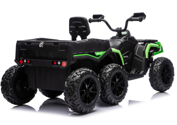 Kinderauto 24V 800Watt Kinder Elektro Auto Quad ATV 1000R 6 x 6 Crawler MP3 Ledersitz EVA Räder 2,4 GHZ