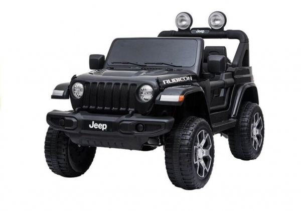 Kinderfahrzeug 12V Kinderelektro 4x4 Allrad Auto Kinderauto Jeep Wrangler Rubicon Geländeauto USB EVA Gummiräder Ledersitz