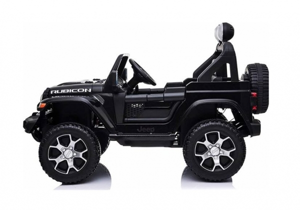 Kinderfahrzeug 12V Kinderelektro 4x4 Allrad Auto Kinderauto Jeep Wrangler Rubicon Geländeauto USB EVA Gummiräder Ledersitz