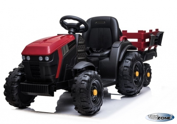 Kinderfahrzeug Traktor Future1000 mit Anhänger 1,6m Elektrotraktor Kinderauto Kindertraktor rot