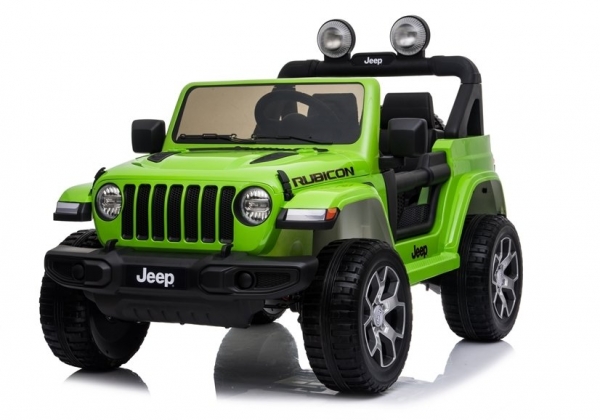 Kinderfahrzeug 12V Kinderelektro 4x4 Allrad Auto Kinderauto Jeep Wrangler Rubicon Geländeauto USB EVA Gummiräder Ledersitz