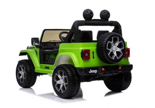 Kinderfahrzeug 12V Kinderelektro 4x4 Allrad Auto Kinderauto Jeep Wrangler Rubicon Geländeauto USB EVA Gummiräder Ledersitz