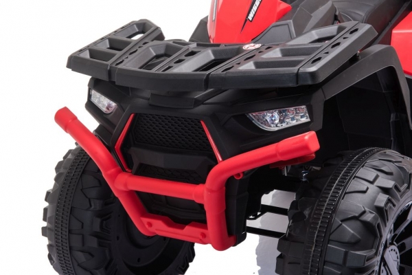 Kinderquad XXForce 24V 400W 8kmh Kinder Elektro Auto Kinderfahrzeug Elektro Quad ATV Ledersitz EVA Gummiräder weiß/schwarz