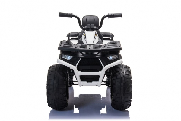 Kinderquad XXForce 24V 400W 8kmh Kinder Elektro Auto Kinderfahrzeug Elektro Quad ATV Ledersitz EVA Gummiräder weiß/schwarz