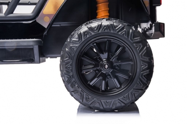 Kinderfahrzeug Geländeauto Hercules 100Kg Tragkraft Kind & Erwachsenen 12V 10 Ah Kinder elektro Auto Kinderauto 4WD Allrad USB EVA Gummiräder Ledersitz SW