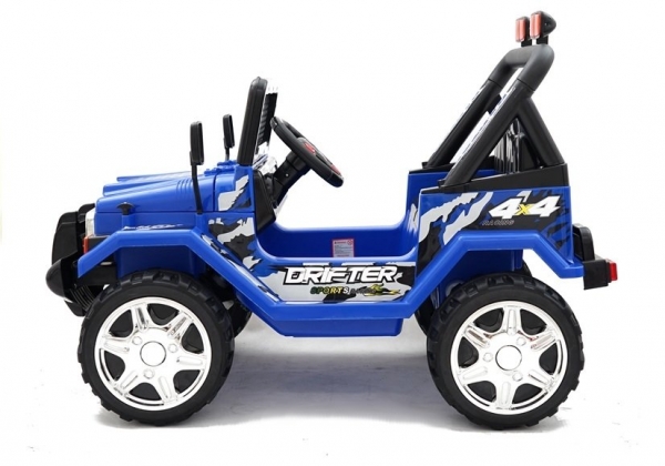 Kinderfahrzeug Geländeauto Beast 12V Kinder elektro Auto Kinderauto USB EVA Gummiräder blau