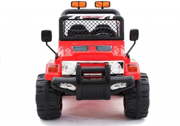 Kinderfahrzeug Geländeauto Beast 12V Kinder elektro Auto Kinderauto USB EVA Gummiräder rot