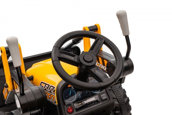 Kinderfahrzeug Traktor X2000 mit Frontlader und Anhänger 1,7m länge Elektrotraktor Kinderauto Kindertraktor