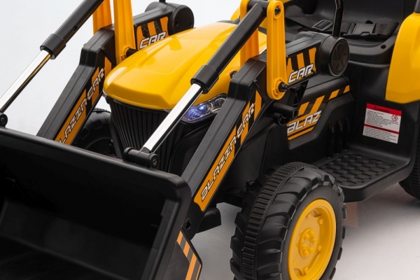 Kinderfahrzeug Traktor X2000 mit Frontlader und Anhänger 1,7m länge Elektrotraktor Kinderauto Kindertraktor