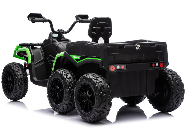 Kinderauto 24V 800Watt Kinder Elektro Auto Quad ATV 1000R 6 x 6 Crawler MP3 Ledersitz EVA Räder 2,4 GHZ