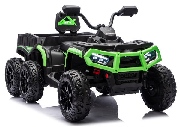 Kinderauto 24V 800Watt Kinder Elektro Auto Quad ATV 1000R 6 x 6 Crawler MP3 Ledersitz EVA Räder 2,4 GHZ