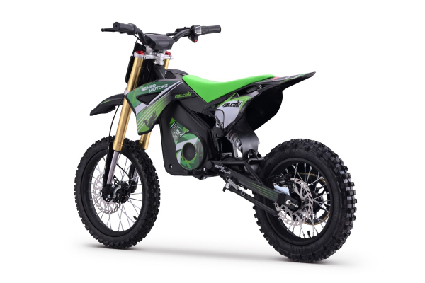 Kinder Motocross Crossbike Falcoon 48V 1600W Lithium Brushless Motor 50km/h Kinder Dirtbike grün