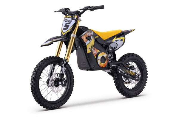 Kinder Motocross Crossbike Falcoon 48V 1600W Lithium Brushless Motor 50km/h Kinder Dirtbike grün