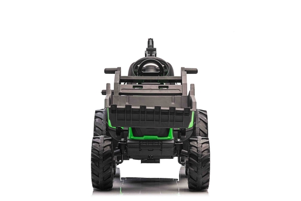 Kinderfahrzeug Traktor Ultimate X2 mit Front/Hecklader und Anhänger 2m länge Elektrotraktor Kinderauto Kindertraktor