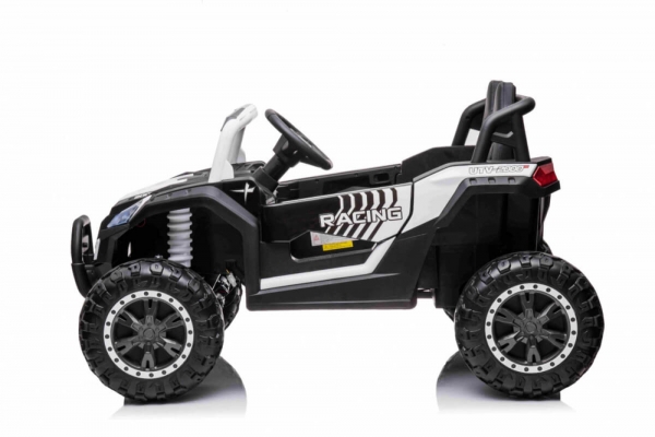 Kinderfahrzeug 12V 4x4 Kinder Elektro Kinderauto Buggy UTV 2000 Ledersitz EVA Gummiräder