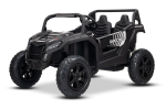 Kinderauto 24V Lithium Batterie Strong Kinder Elektro Auto 15km/h Kinderfahrzeug Elektro UTV2000 Strong Brushless Motor Metallgetriebe Luftreifen Scheibenbremsen Zweisitzer Ledersitz schwarz