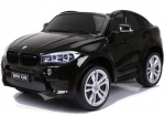 Kinderfahrzeug BMW X6M Zweisitzer XXL 12V Kinder Elektro Auto Kinderauto MP3 USB Ledersitz EVA Gummiräder 2,4 GHZ schwarz